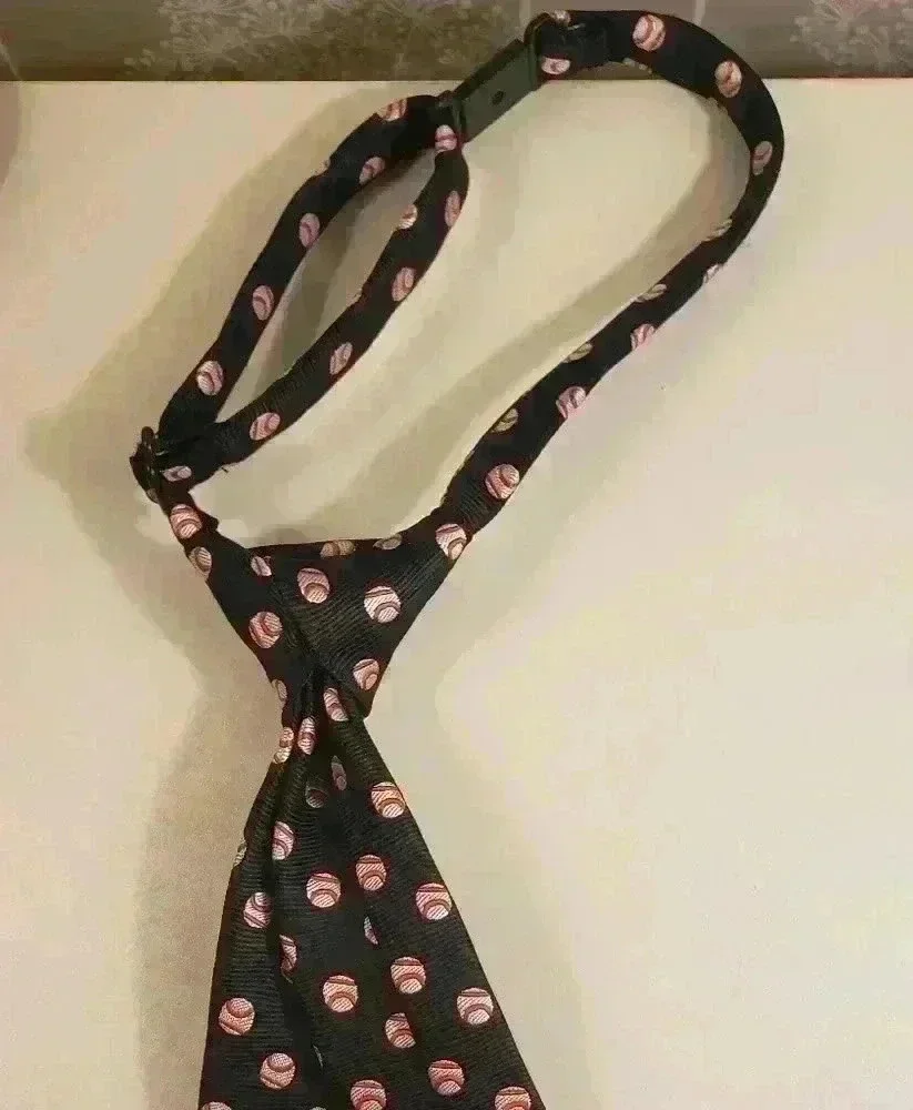 Two toddler ties size 24 months to 4 T.  One baseball and one red striped